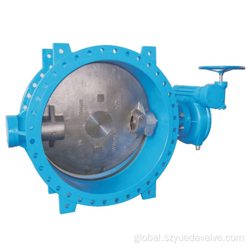 Double Flanged End Butterfly Valve Double Flange Double Eccentric Butterfly Valve Disc SS304 Factory